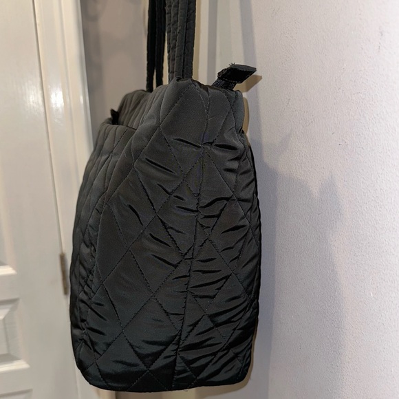 Vera Bradley Black Performance Fabric Ultralight Zippered Work Tote - Picture 8 of 10